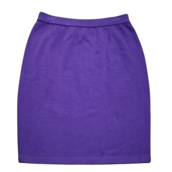 St. John Vibrant Purple Midi Skirt - Picture 3 of 3